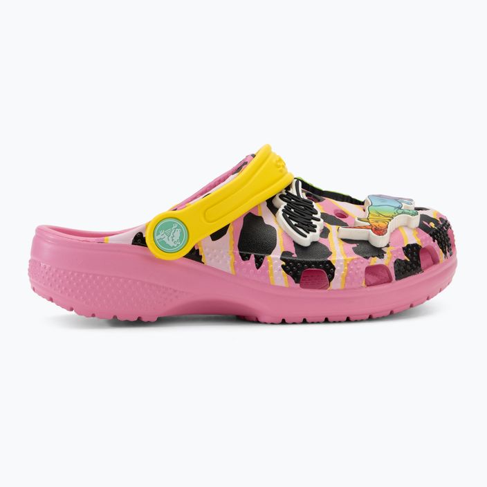 Crocs Ron English Party Animals Classic Clog Kinder Flip Flops rosa Limonade/Multi 3