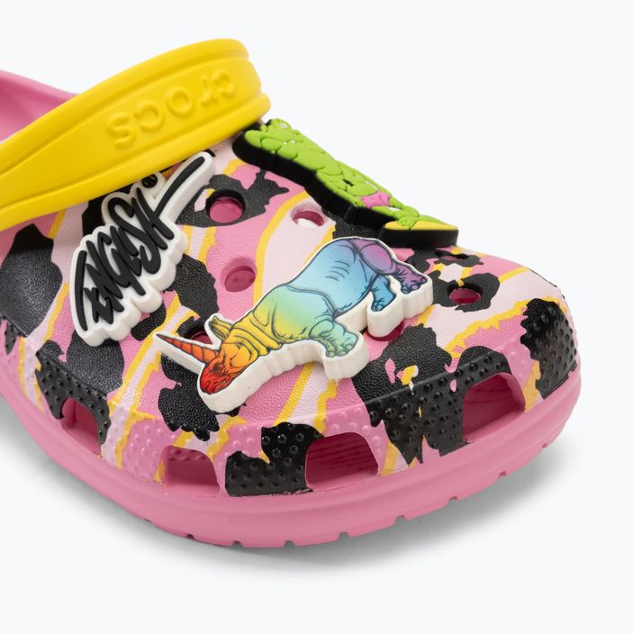 Crocs Ron English Party Animals Classic Clog Kinder Flip Flops rosa Limonade/Multi 9