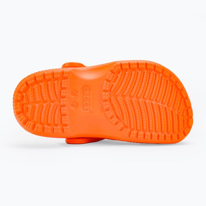 Crocs Classic Clog T orange zing Kinder-Flip-Flops 5