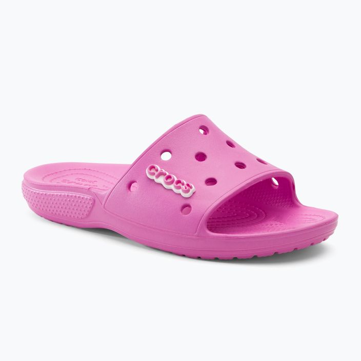 Crocs Classic Crocs Slide Flip Flops taffy rosa