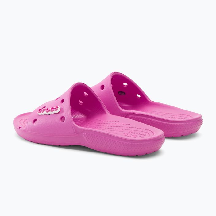 Crocs Classic Crocs Slide Flip Flops taffy rosa 3