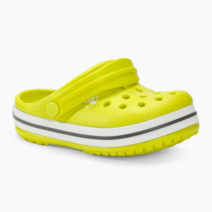 Crocs Crocband Clog Kinder Flip-Flops Zitrus/Grau