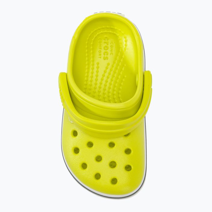 Crocs Crocband Clog Kinder Flip-Flops Zitrus/Grau 6