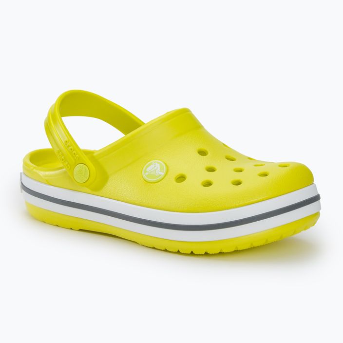 Slides Schlappen  Kinder Crocs Crocband Clog citrus/grey 2