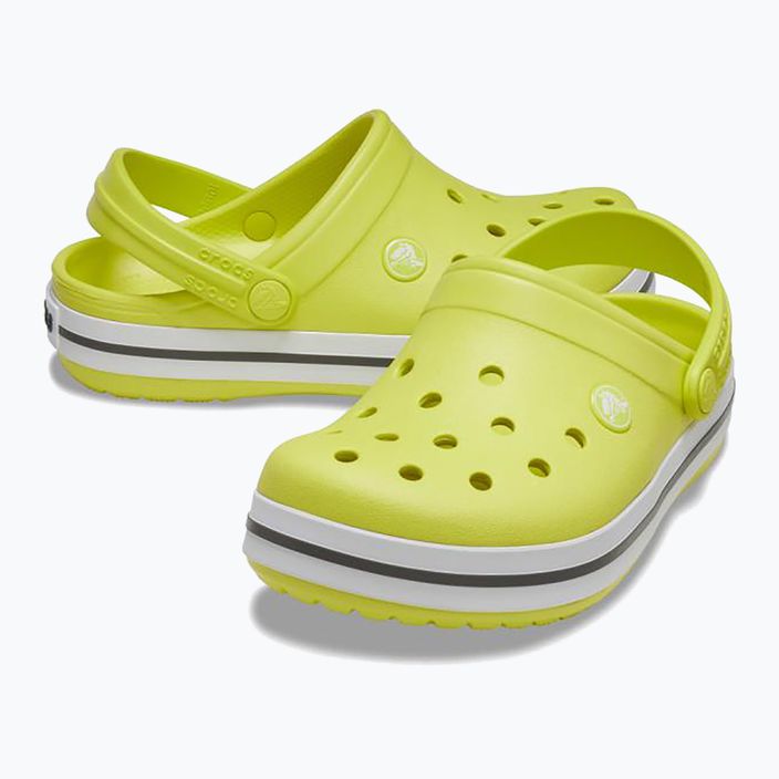 Slides Schlappen  Kinder Crocs Crocband Clog citrus/grey 11