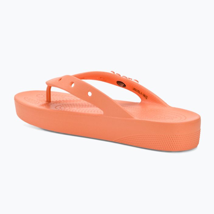 Flip-Flops Damen Crocs Classic Platform papaya 3