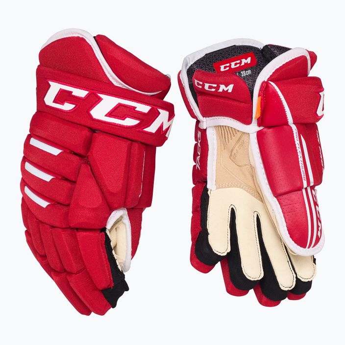 CCM Tacks 4R Pro2 SR Hockeyhandschuhe rot 2