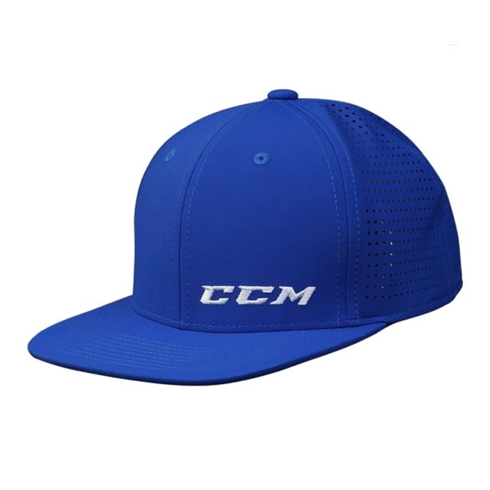 CCM Kleines Logo flache Krempe SR royal Baseballkappe 2