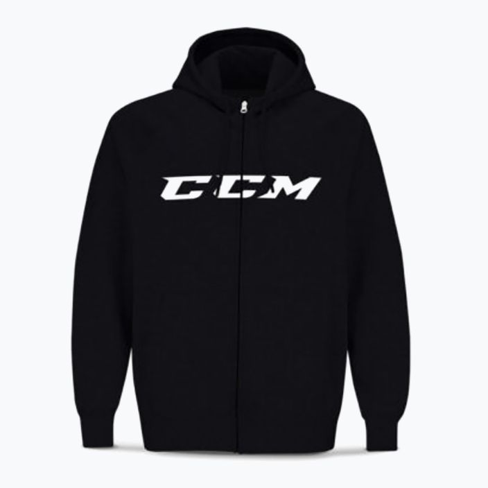 Herren CCM CVC SR Full Zip Sweatshirt schwarz