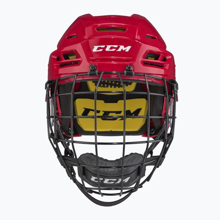 CCM Tacks 210 Combo Hockeyhelm rot 2