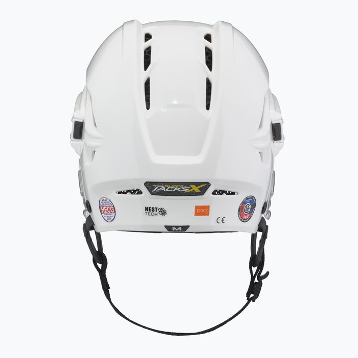 CCM Super Tacks X weißer Hockeyhelm 4