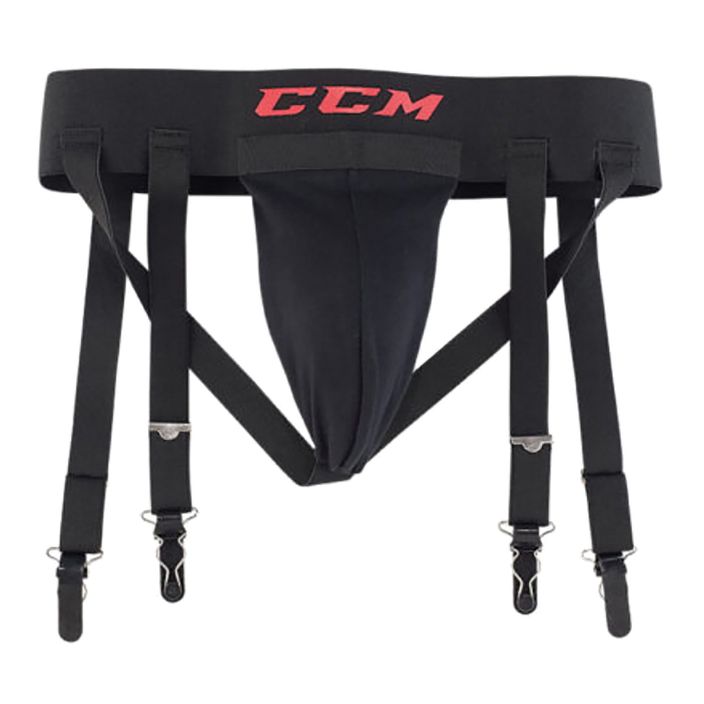 CCM Jock Combo JR schwarz Kinder Torwart Suspensorium 2