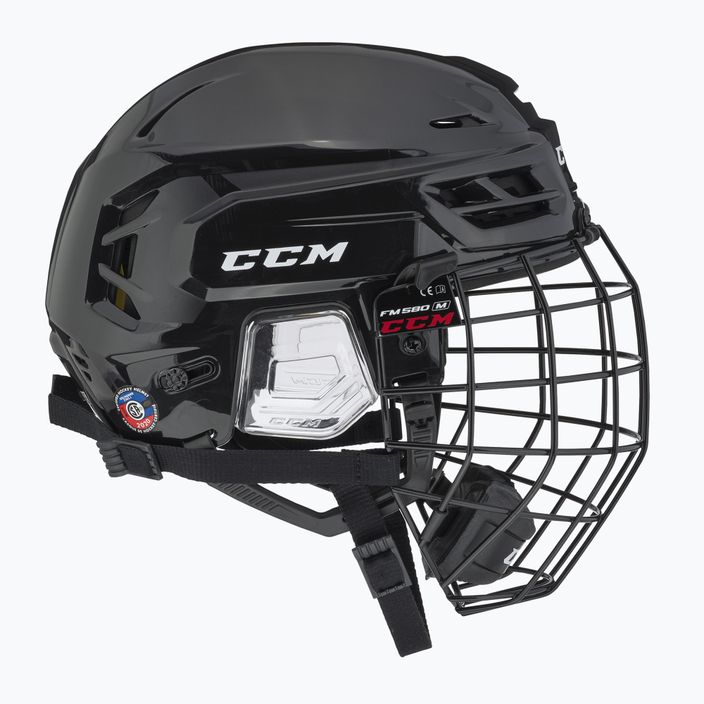 CCM Tacks 210 Combo Eishockeyhelm schwarz 3