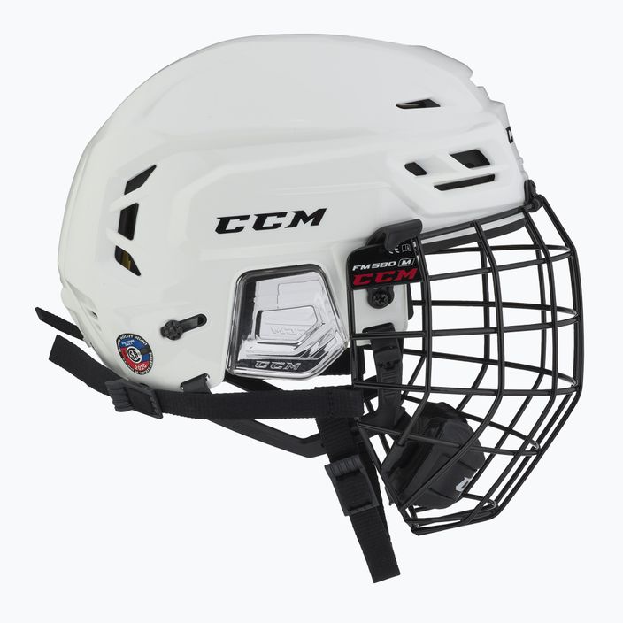 CCM Tacks 210 Combo weißer Eishockeyhelm 3