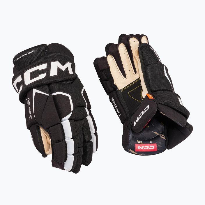 CCM Tacks Hockeyhandschuhe AS-580 SR schwarz/weiß