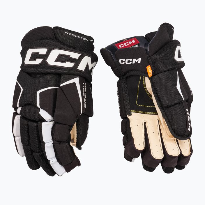 CCM Tacks Hockeyhandschuhe AS-580 SR schwarz/weiß 2