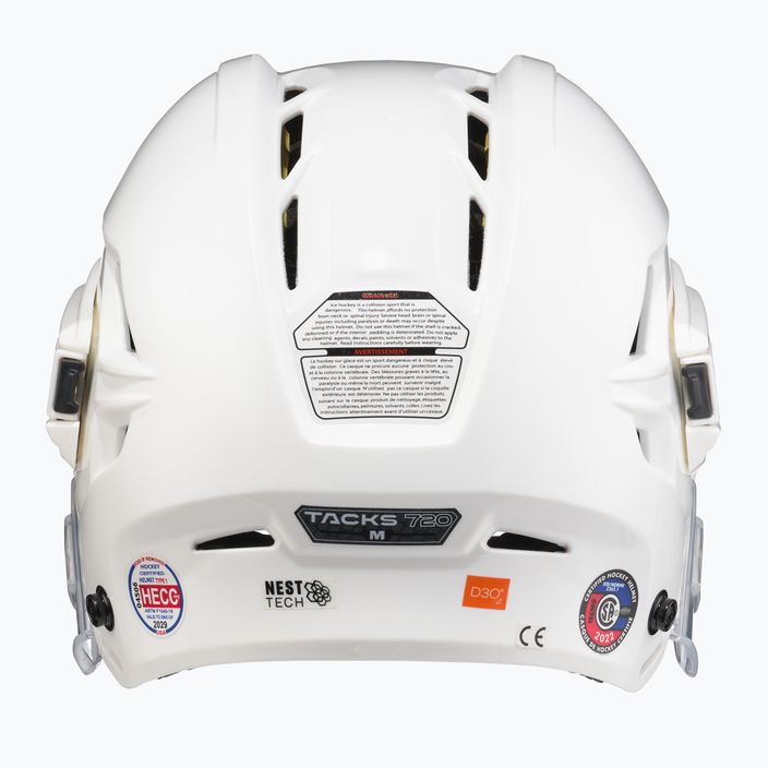 CCM Tacks 720 weißer Eishockeyhelm 4