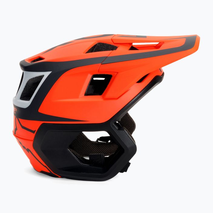 FOX Dropframe Pro Fahrradhelm Dvide orange und schwarz 29396 3