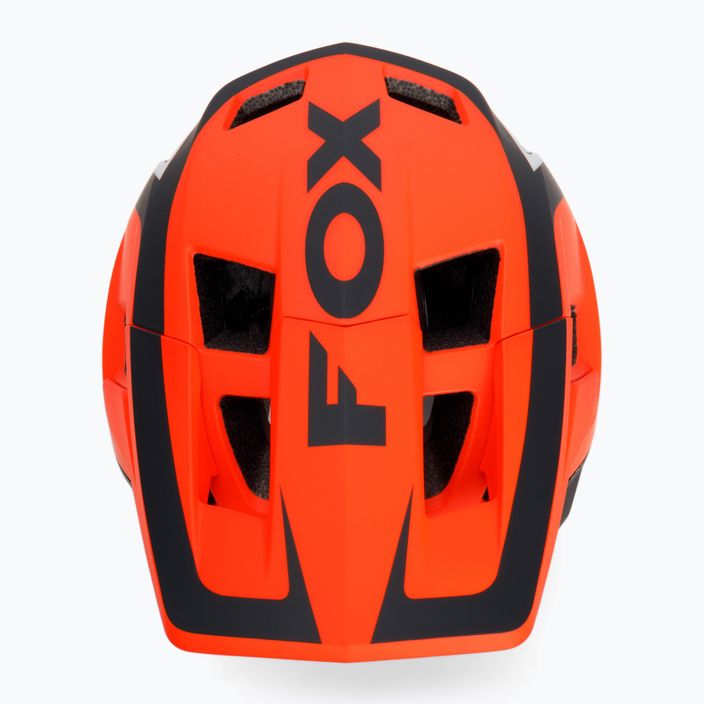 FOX Dropframe Pro Fahrradhelm Dvide orange und schwarz 29396 6