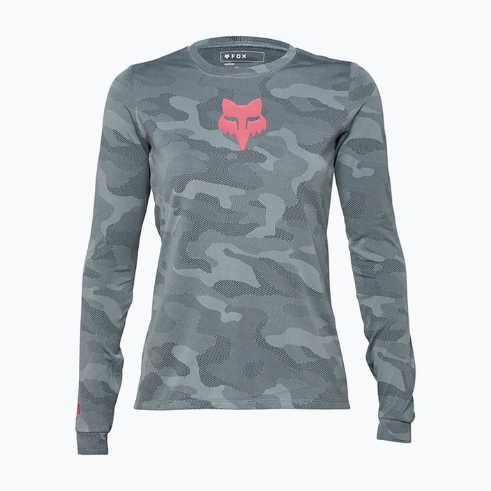 Damen Radfahren Longsleeve Fox Racing Ranger Tru Dri Wolke grau