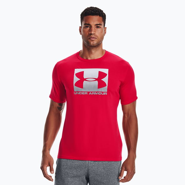 Herren Under Armour Boxed Sportstyle t-shirt rot/stahl