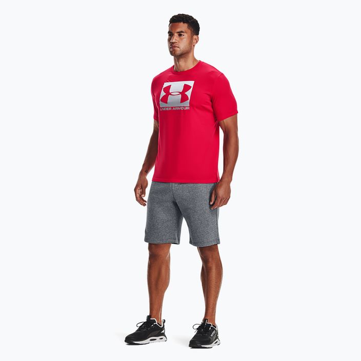 Herren Under Armour Boxed Sportstyle t-shirt rot/stahl 2