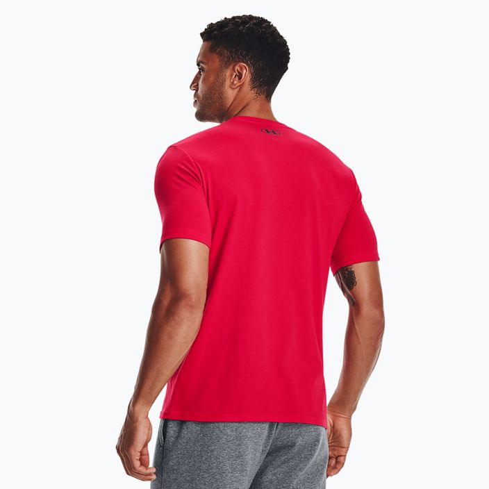 Herren Under Armour Boxed Sportstyle t-shirt rot/stahl 3