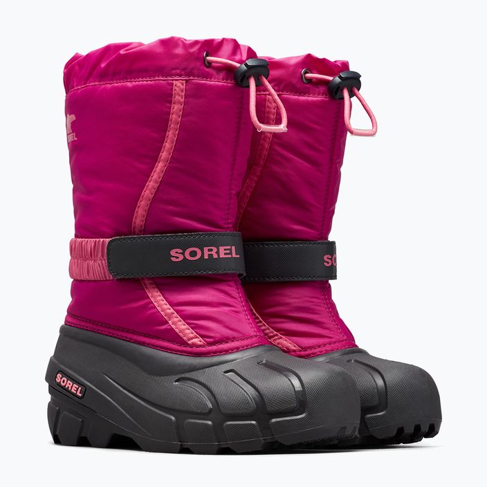 Sorel Flurry Dtv tief erröten/tropischen rosa Junior Schnee Stiefel 9