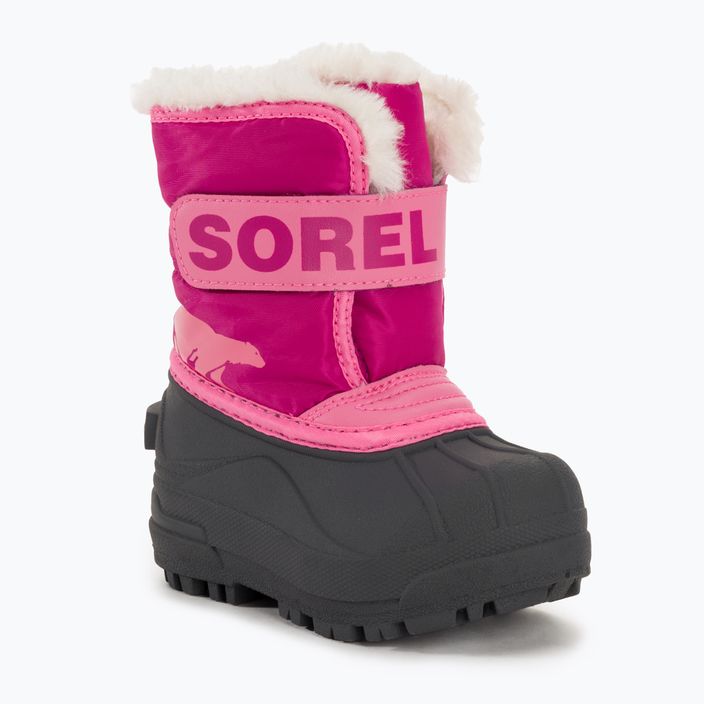 Sorel Snow Commander Kinder-Schneestiefel tropisch rosa/dunkelrosa