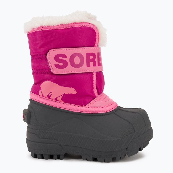 Sorel Snow Commander Kinder-Schneestiefel tropisch rosa/dunkelrosa 2