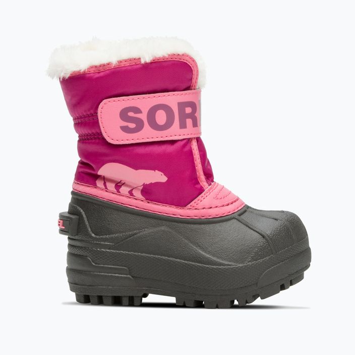 Sorel Snow Commander Kinder-Schneestiefel tropisch rosa/dunkelrosa 7