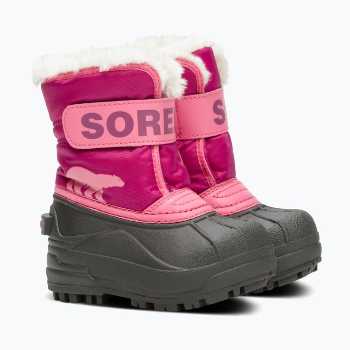 Sorel Snow Commander Kinder-Schneestiefel tropisch rosa/dunkelrosa 9