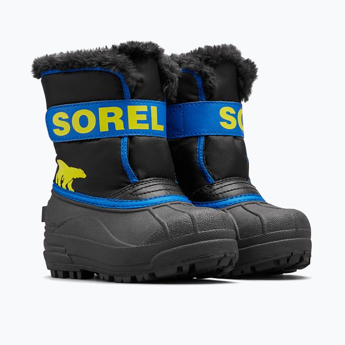 Sorel Snow Commander Junior Schneestiefel schwarz/super blau 9