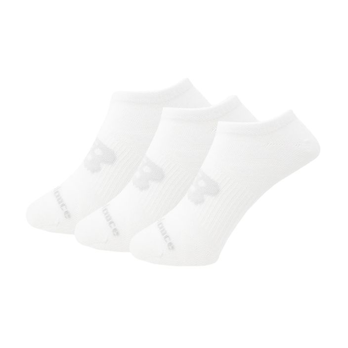 New Balance Flat Knit No Show Socken 3 Paar weiß 2