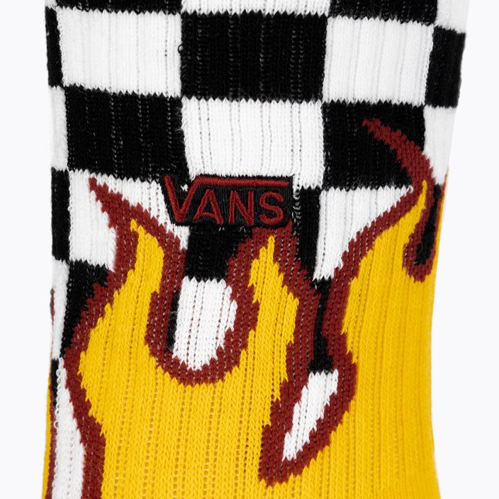 Socken Herren Vans Flame Check Crew black/white/check/flame 3