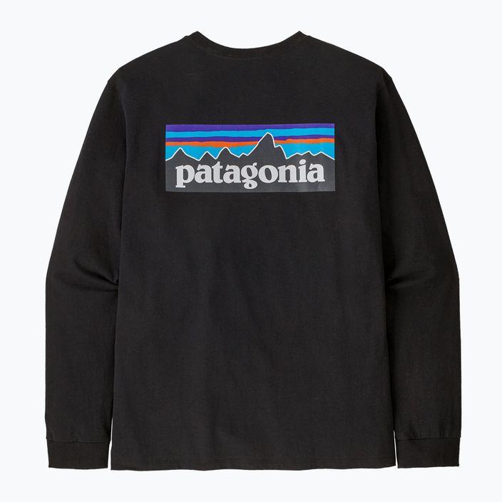 Patagonia P-6 Logo Responsibili Herren-Trekking-Longsleeve schwarz 5