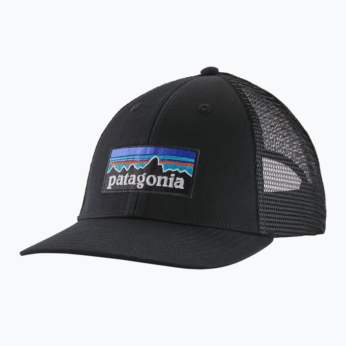 Patagonia P-6 Logo LoPro Trucker Kappe schwarz 5