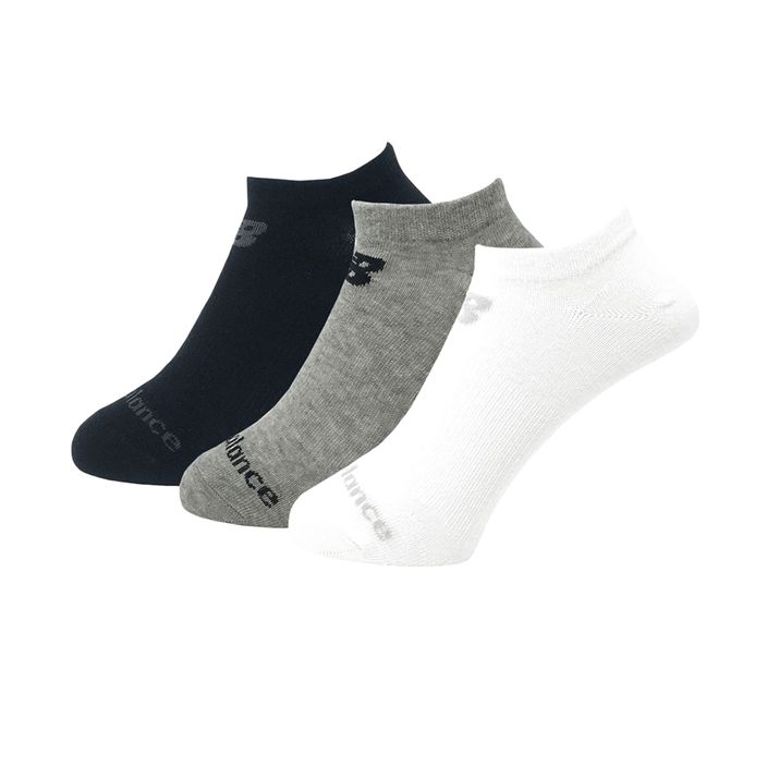 New Balance Performance Cotton Flat Socken 3 Paar weiß/schwarz/grau 2