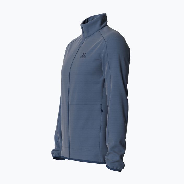 Herren Fleece-Sweatshirt Salomon Outrack Full Zip Mid blau LC17114 4