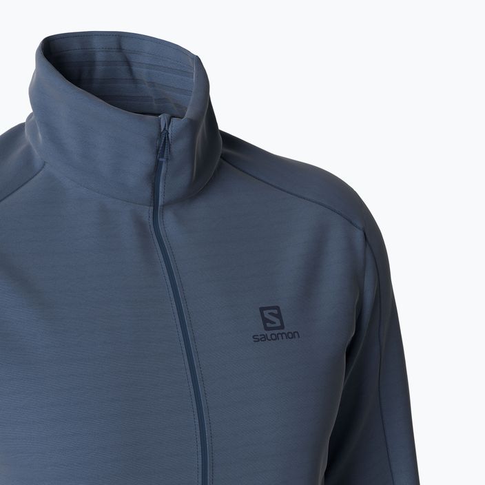 Herren Fleece-Sweatshirt Salomon Outrack Full Zip Mid blau LC17114 6