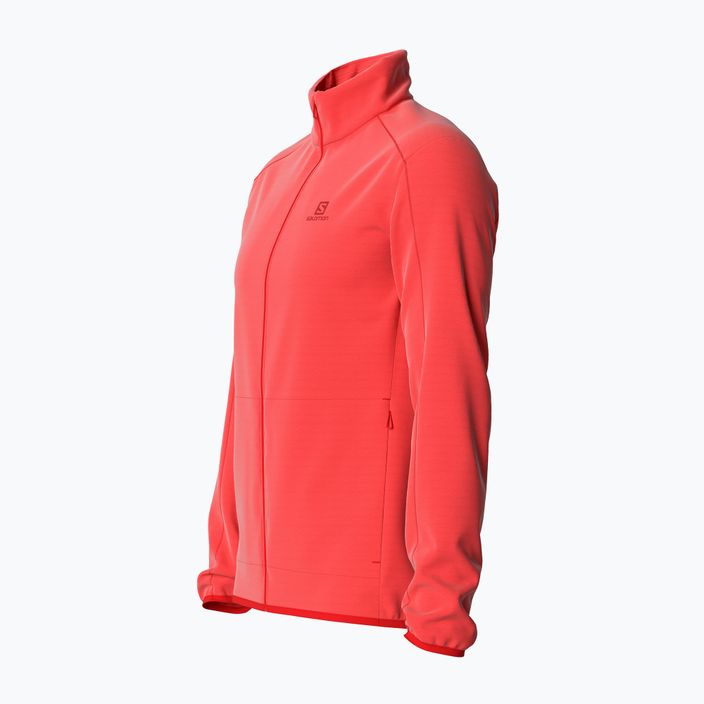 Herren Fleece-Sweatshirt Salomon Outrack Full Zip Mid orange LC17116 4