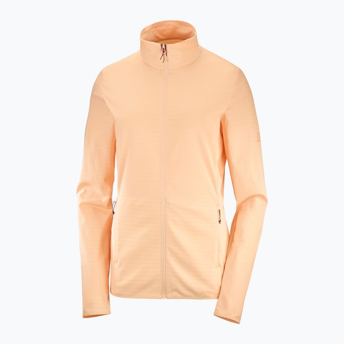 Damen Fleece-Sweatshirt Salomon Outrack Full Zip Mid apricot ice LC1713 4