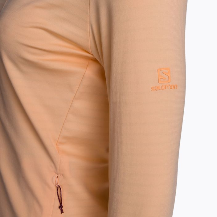 Damen Fleece-Sweatshirt Salomon Outrack Full Zip Mid apricot ice LC1713 3