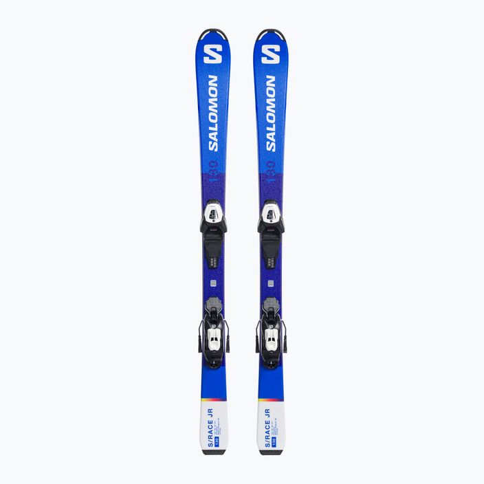 Ski Kinder Salomon S Race MT Jr. + L6 blau L47419