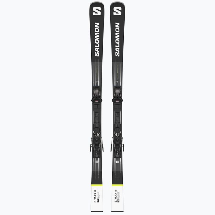 Ski Salomon S Max 8 + M1 schwarz-weiß L47558 10
