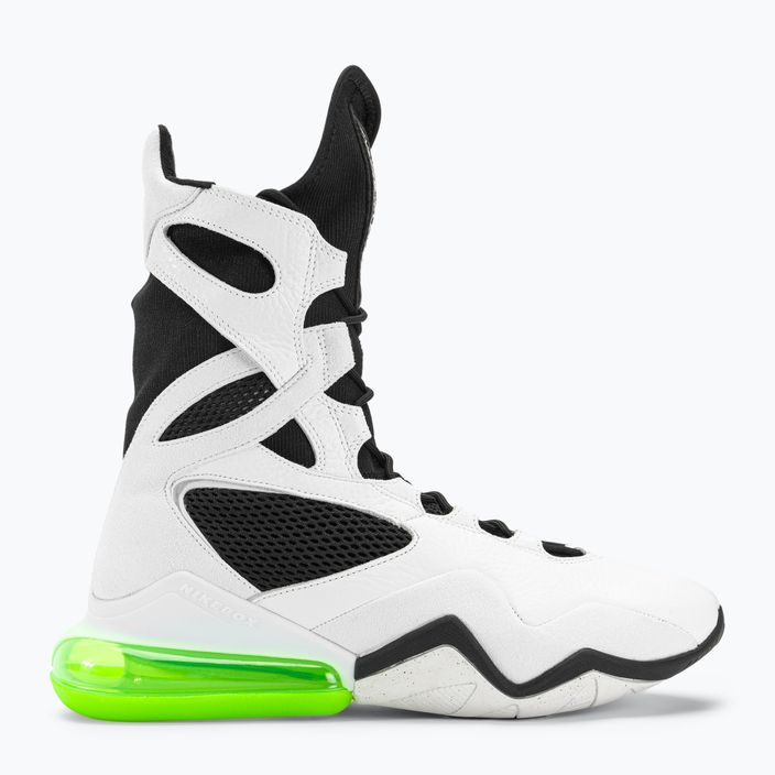 Damen Nike Air Max Box Schuhe weiß/schwarz/elektrisch grün 2