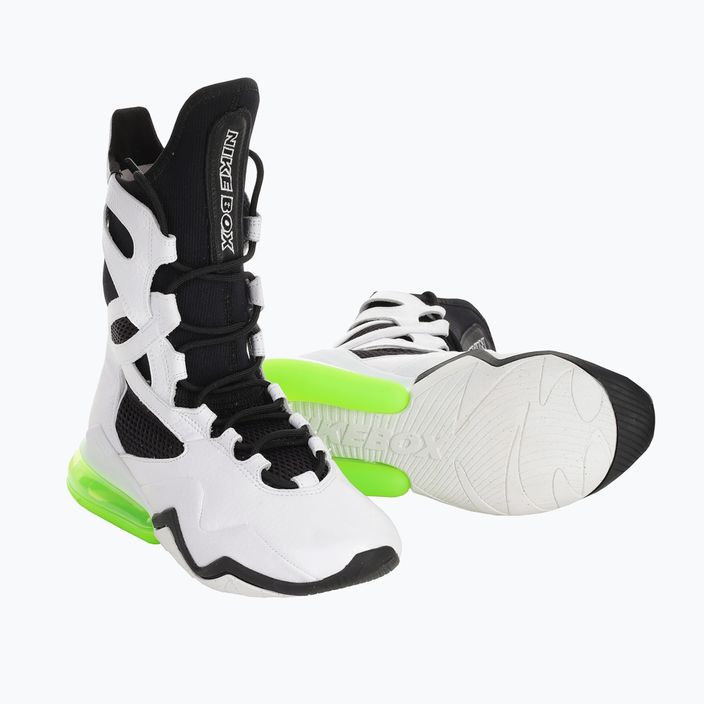 Damen Nike Air Max Box Schuhe weiß/schwarz/elektrisch grün 14