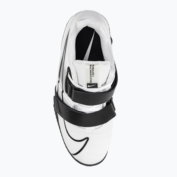 Nike Romaleos 4 weiß/schwarzer Kraftdreikampfschuh 6