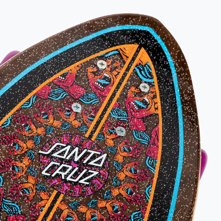Cruiser Skateboard Santa Cruz Cruzer Mandala Hand Shark 8.8 braun 124573 6