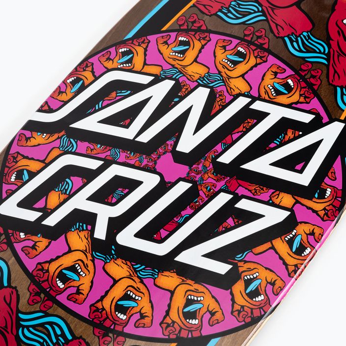 Cruiser Skateboard Santa Cruz Cruzer Mandala Hand Shark 8.8 braun 124573 7